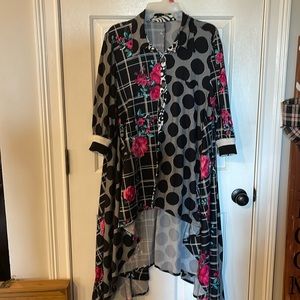 Hi Low button up tunic